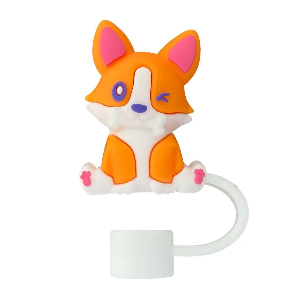 Great Cup Accessory Straw Cover Cap Cup Spill Stopper Silicone Tumblers Straw Topper Reusable Leak  15
