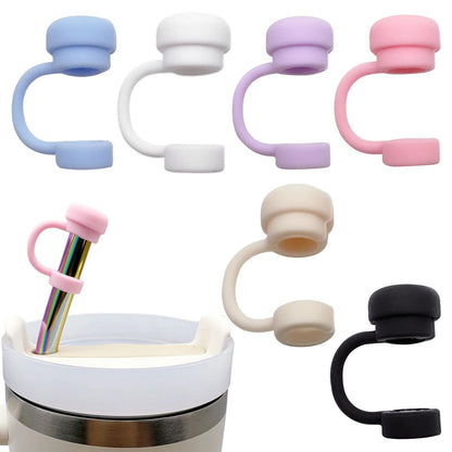 Great Cup Accessory Straw Cover Cap Cup Spill Stopper Silicone Tumblers Straw Topper Reusable Leak  5
