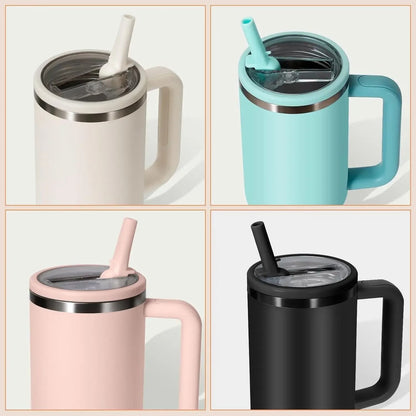 Tumbler Lid Replacement With Flip Straw Leak Proof Spill Proof Cup Cover For 40oz Tumblers 5