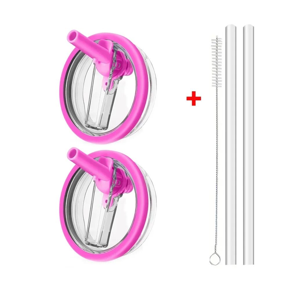 Tumbler Lid Replacement With Flip Straw Leak Proof Spill Proof Cup Cover For 40oz Tumblers 16