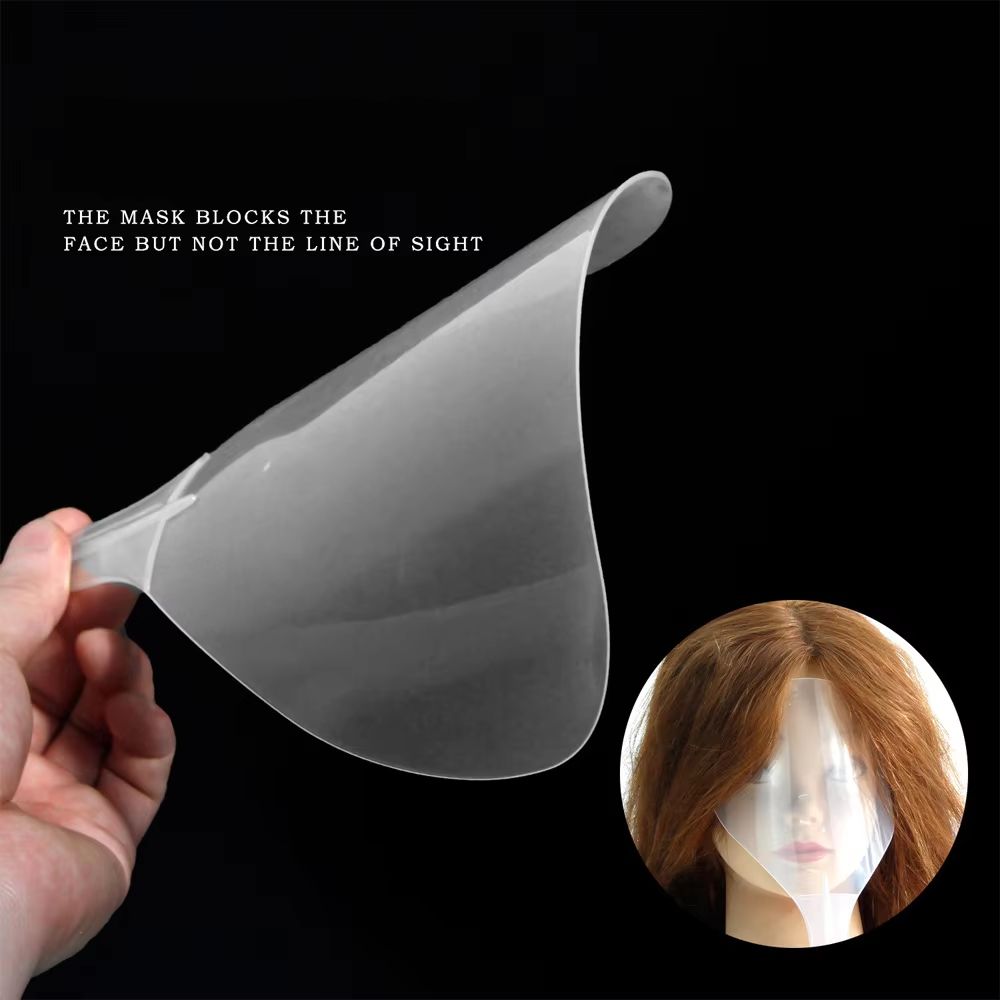 ClearGuard Barber Face Shield – Transparent Haircut & Hairspray Protection for Salon Professionals