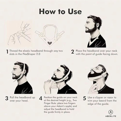 ClearLine Beard  Neckline Shaping Kit  Precision Guide For Grooming Mustache Goatee  Neckline 2