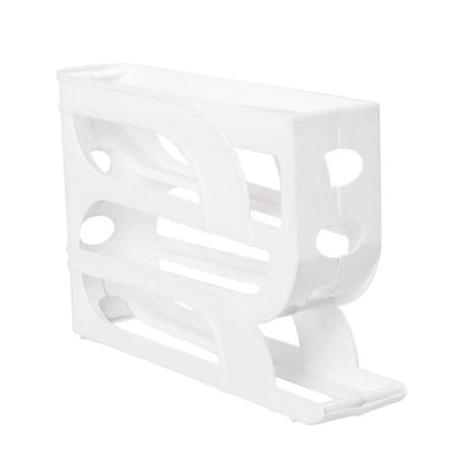 SpaceSave AutoRoll Egg Organizer 3Layer  4Layer  HighCapacity Egg Storage Rack 10