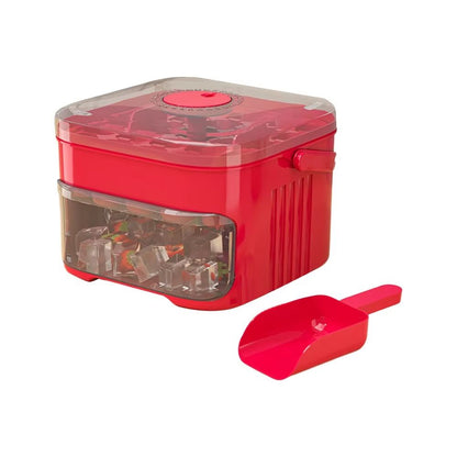 ClearFlow 50Cube DoubleLayer Ice Maker  EasyPress Lid Ice Storage For Refrigerator 7