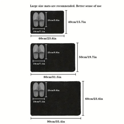 Absorbent Non Slip Bathroom Floor Mat Soft Coral Velvet Door Mat 2