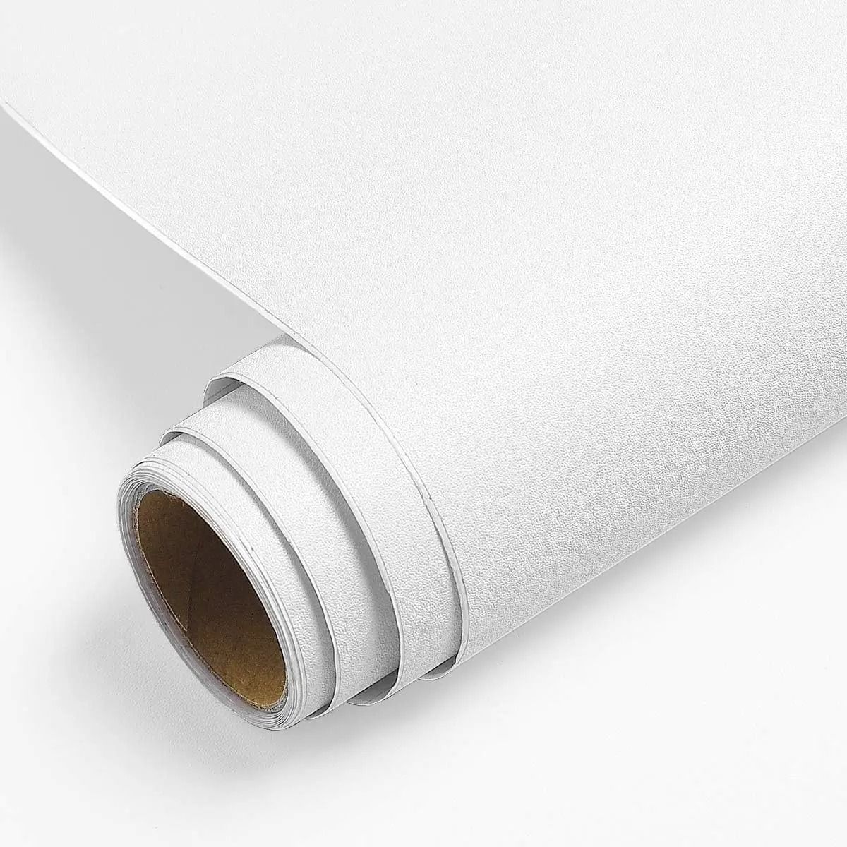 Waterproof Matte White Self Adhesive Vinyl Wallpaper For Wall And Furniture Decoration 6