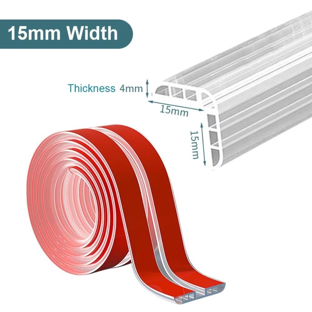 ClearEdge Transparent Table  Furniture Guard  SelfAdhesive PVC Corner  Edge Cushion For Child Safet 9
