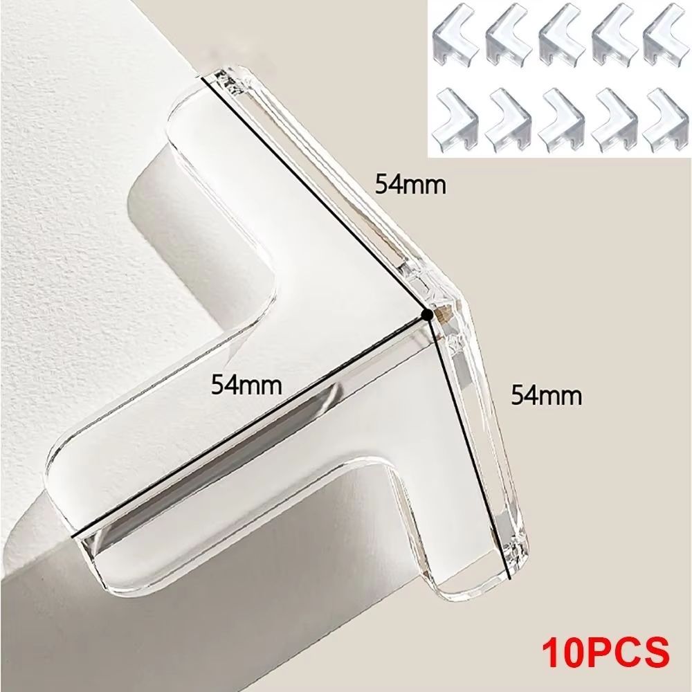 ClearEdge Transparent Table  Furniture Guard  SelfAdhesive PVC Corner  Edge Cushion For Child Safet 12