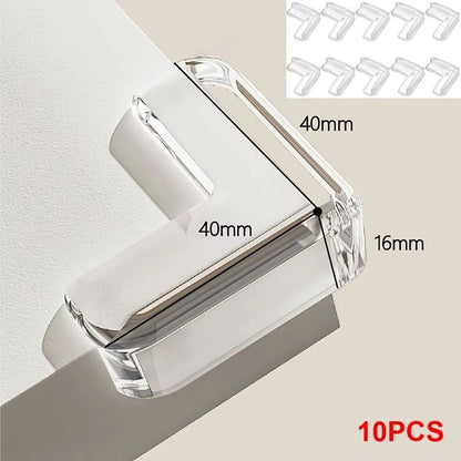 ClearEdge Transparent Table  Furniture Guard  SelfAdhesive PVC Corner  Edge Cushion For Child Safet 13