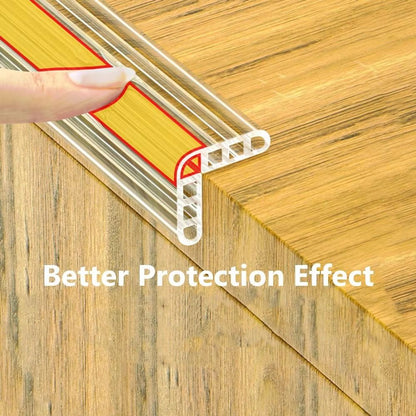 ClearEdge Transparent Table  Furniture Guard  SelfAdhesive PVC Corner  Edge Cushion For Child Safet 1