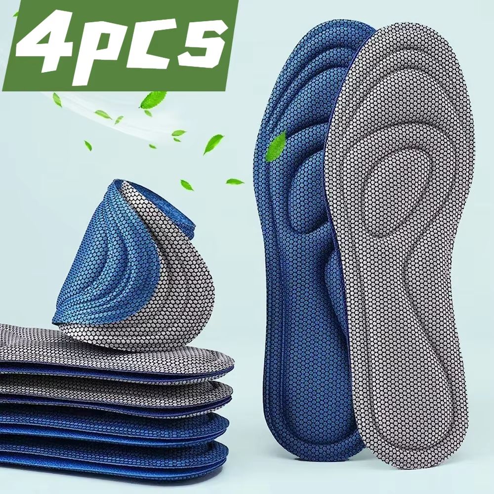 ComfortStride Memory Foam Orthopedic Insoles – Anti-Bacterial Nano Deodorization Cushion for Men & Women