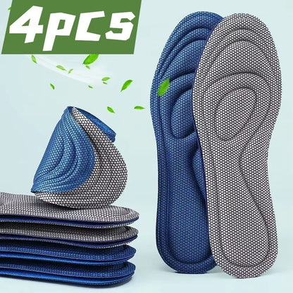 ComfortStride Memory Foam Orthopedic Insoles – Anti-Bacterial Nano Deodorization Cushion for Men & Women