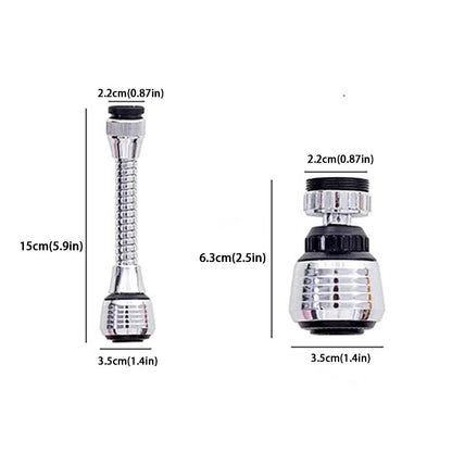 Kitchen Faucet Extender Adjustable Rotating Water Saving Sprinkler Head Attachment 5