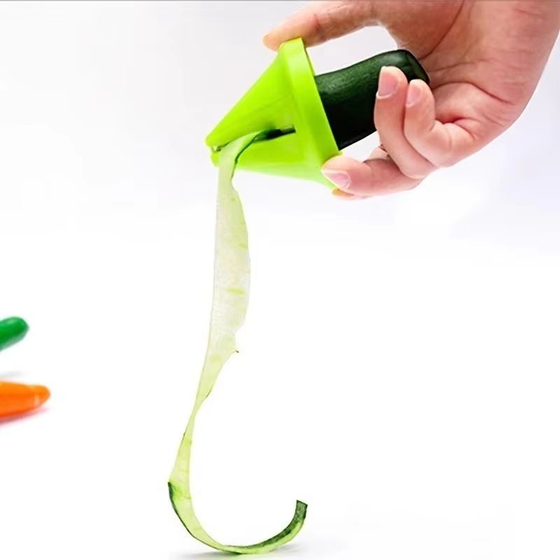 SpiraSlice MultiFunction Vegetable Shredder  Manual Rotating Peeler  Slicer For Fruits  Veggies 5