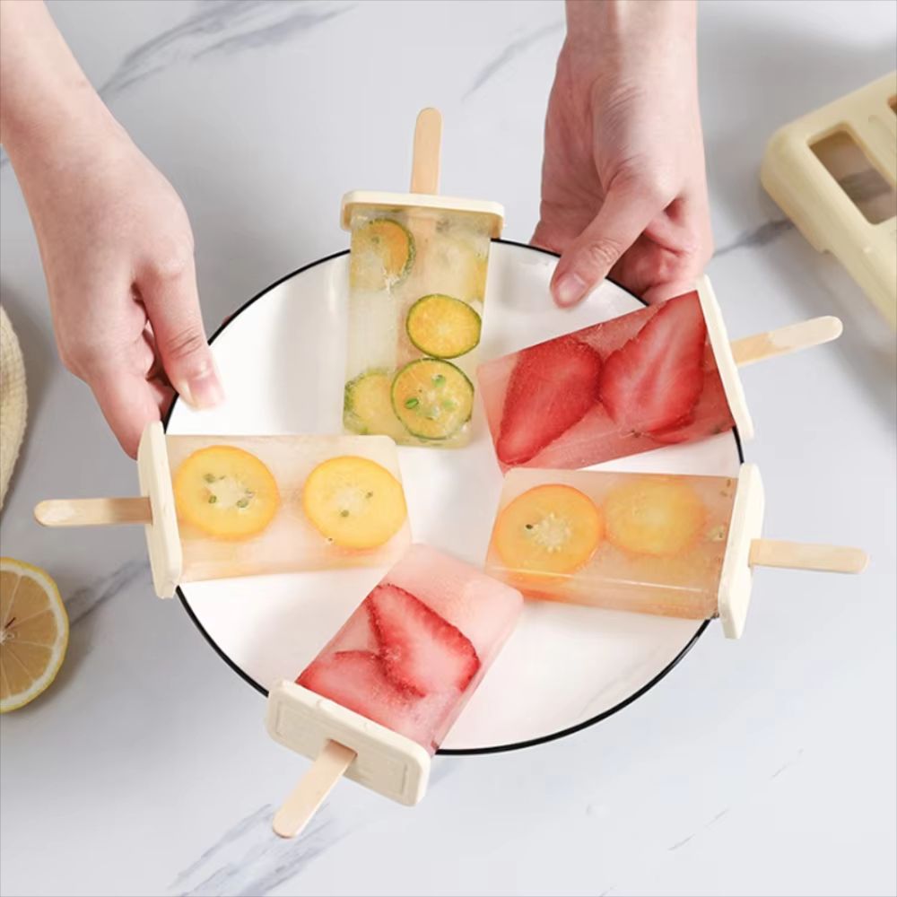 Homemade Chill Pop Maker  DIY Ice Cream Popsicle Mold With Plastic Sticks  IceCube Tray 1