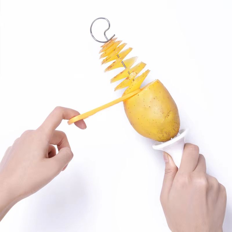 TwistNSpiral Vegetable Slicer  SpiralPotato Cutter For DIY Twisted Cuts  FruitVeg Prep 1