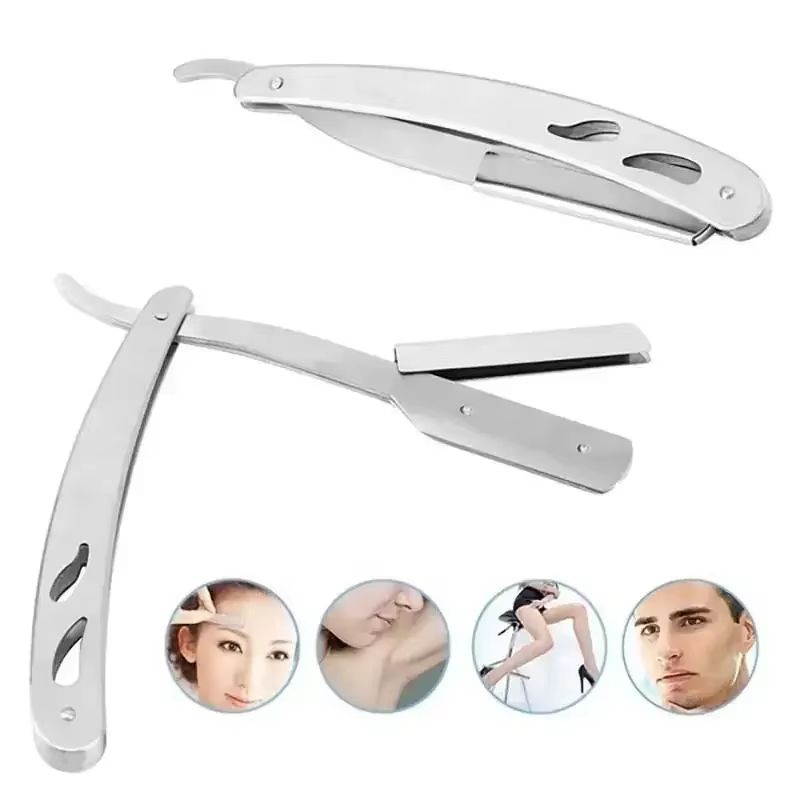 PrecisionCut Professional StraightEdge Razor  Stainless Steel Folding Shaver For Barbers  Grooming  1