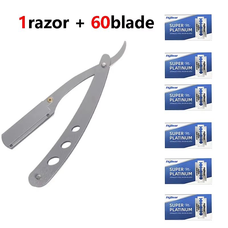PrecisionCut Professional StraightEdge Razor  Stainless Steel Folding Shaver For Barbers  Grooming  10