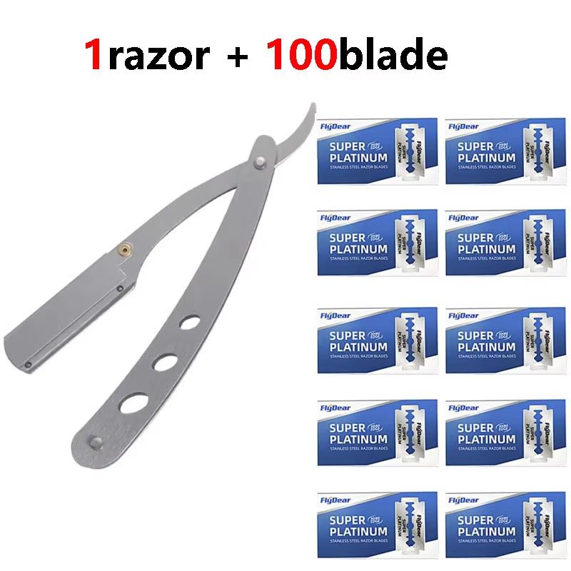 PrecisionCut Professional StraightEdge Razor  Stainless Steel Folding Shaver For Barbers  Grooming  12