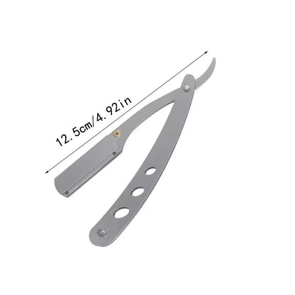 PrecisionCut Professional StraightEdge Razor  Stainless Steel Folding Shaver For Barbers  Grooming  3