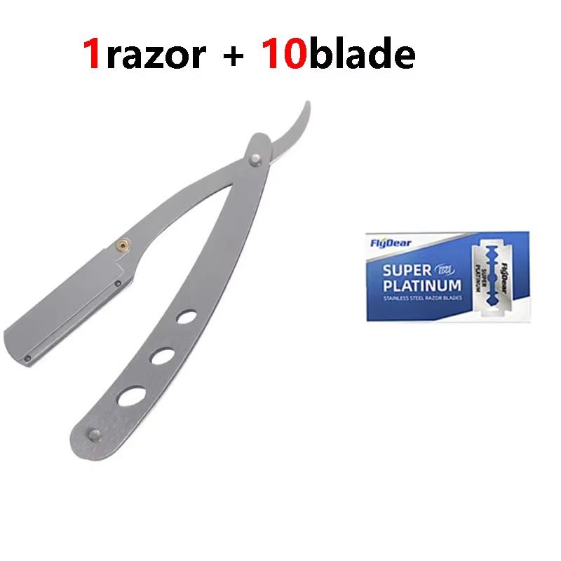 PrecisionCut Professional StraightEdge Razor  Stainless Steel Folding Shaver For Barbers  Grooming  8