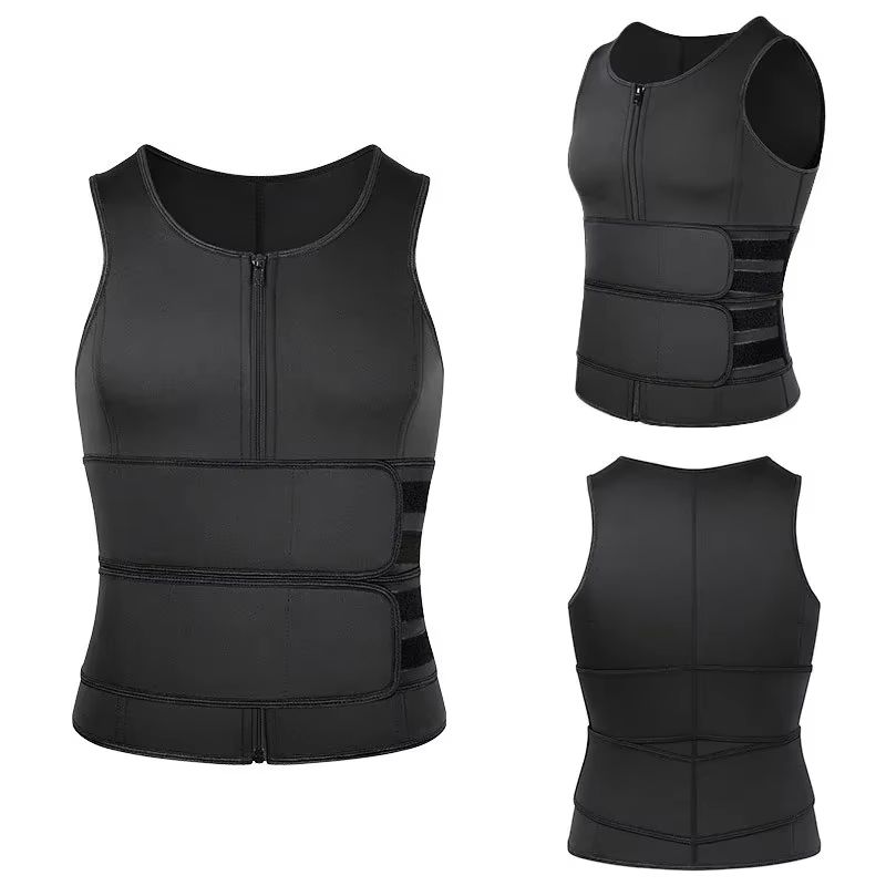 Vensslim Men Body Shaper Waist Trainer Vest  Slimming Compression Sauna Shirt For Fat Burn  Waist C 7