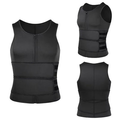 Vensslim Men Body Shaper Waist Trainer Vest  Slimming Compression Sauna Shirt For Fat Burn  Waist C 7