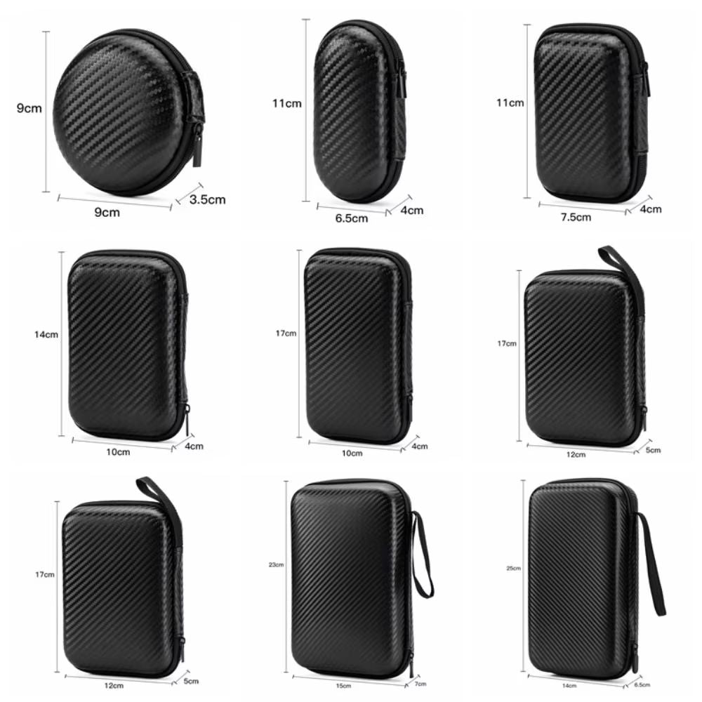 ClearGuard EVA Tech Organizer Pouch  Portable Case For Phone Chargers Headphones  USB Cables 5
