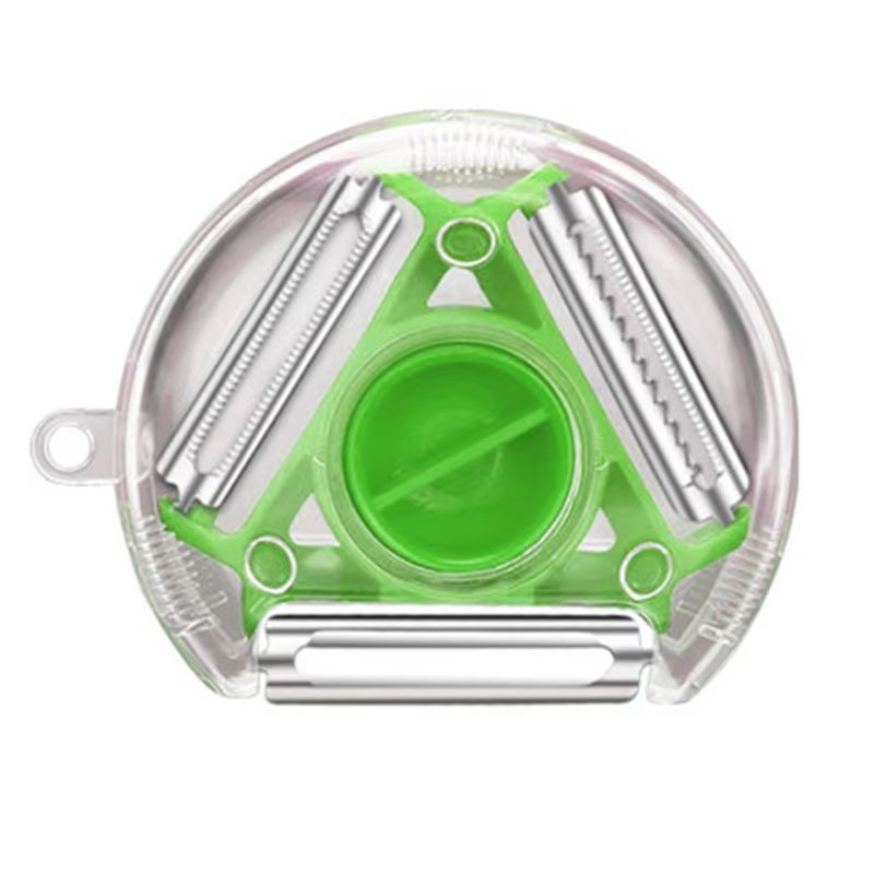 MultiCut 3in1 Magic Trio Peeler Set  Slicer Shredder Julienne Cutter For Fruits And Vegetables 9