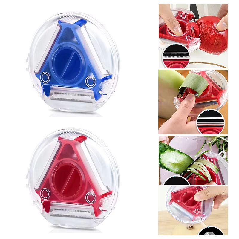 MultiCut 3in1 Magic Trio Peeler Set  Slicer Shredder Julienne Cutter For Fruits And Vegetables 1