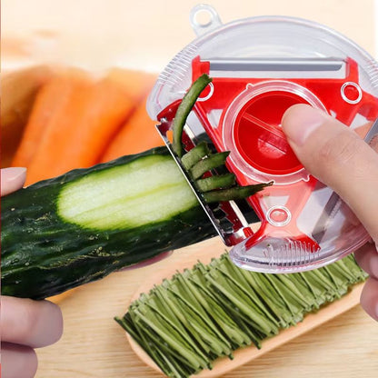 MultiCut 3in1 Magic Trio Peeler Set  Slicer Shredder Julienne Cutter For Fruits And Vegetables 3