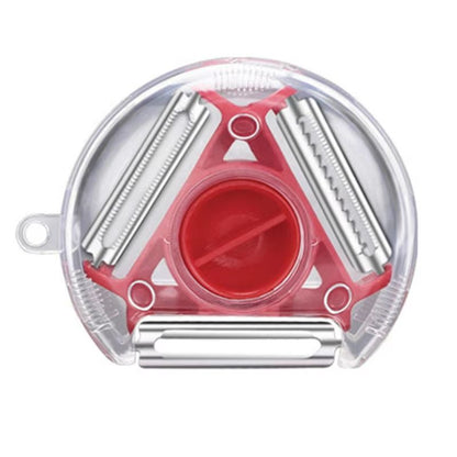 MultiCut 3in1 Magic Trio Peeler Set  Slicer Shredder Julienne Cutter For Fruits And Vegetables 7