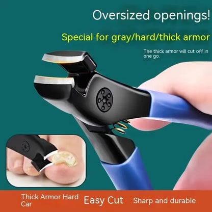 Professional Toenail Scissors Set – Extra Large Opening Ergonomic Nail Clipper for Thick and Hard Toenails