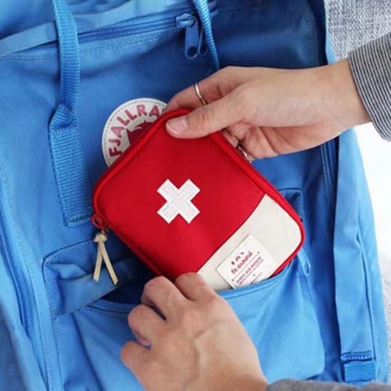 CompactGear Portable Mini Medicine Bag  Travel First Aid Kit Storage Pouch 4