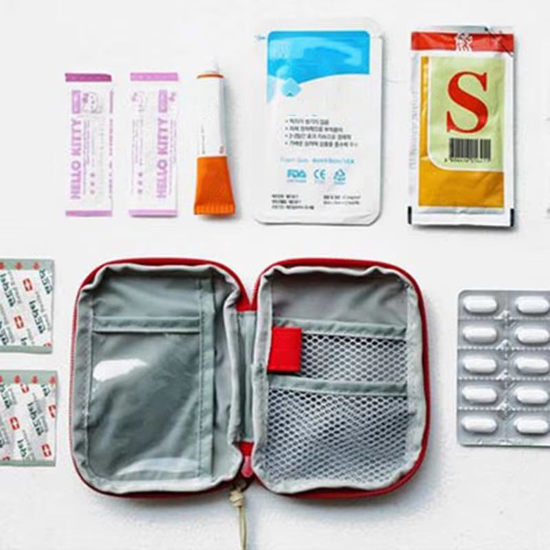 CompactGear Portable Mini Medicine Bag  Travel First Aid Kit Storage Pouch 5