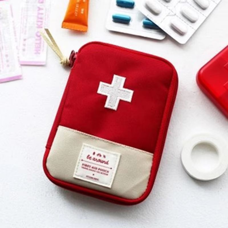 CompactGear Portable Mini Medicine Bag  Travel First Aid Kit Storage Pouch 6