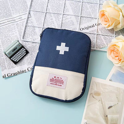 CompactGear Portable Mini Medicine Bag  Travel First Aid Kit Storage Pouch 7