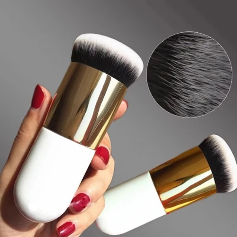 Big Fat Dun Foundation Makeup Brush – Large & Small Mushroom-Style Dual Head for BB Cream & Foundation