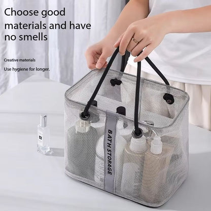 Eco Mesh 2in1 Collapsible Drain Basket  Portable Travel Toiletry  Swim Organizer Bag 1
