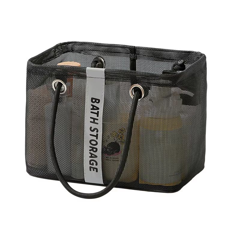 Eco Mesh 2in1 Collapsible Drain Basket  Portable Travel Toiletry  Swim Organizer Bag 6