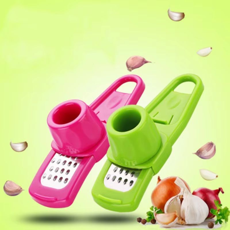ProCrush Stainless Steel Garlic Crusher & Ginger Mincer – Manual Press for Effortless Grating and Chopping