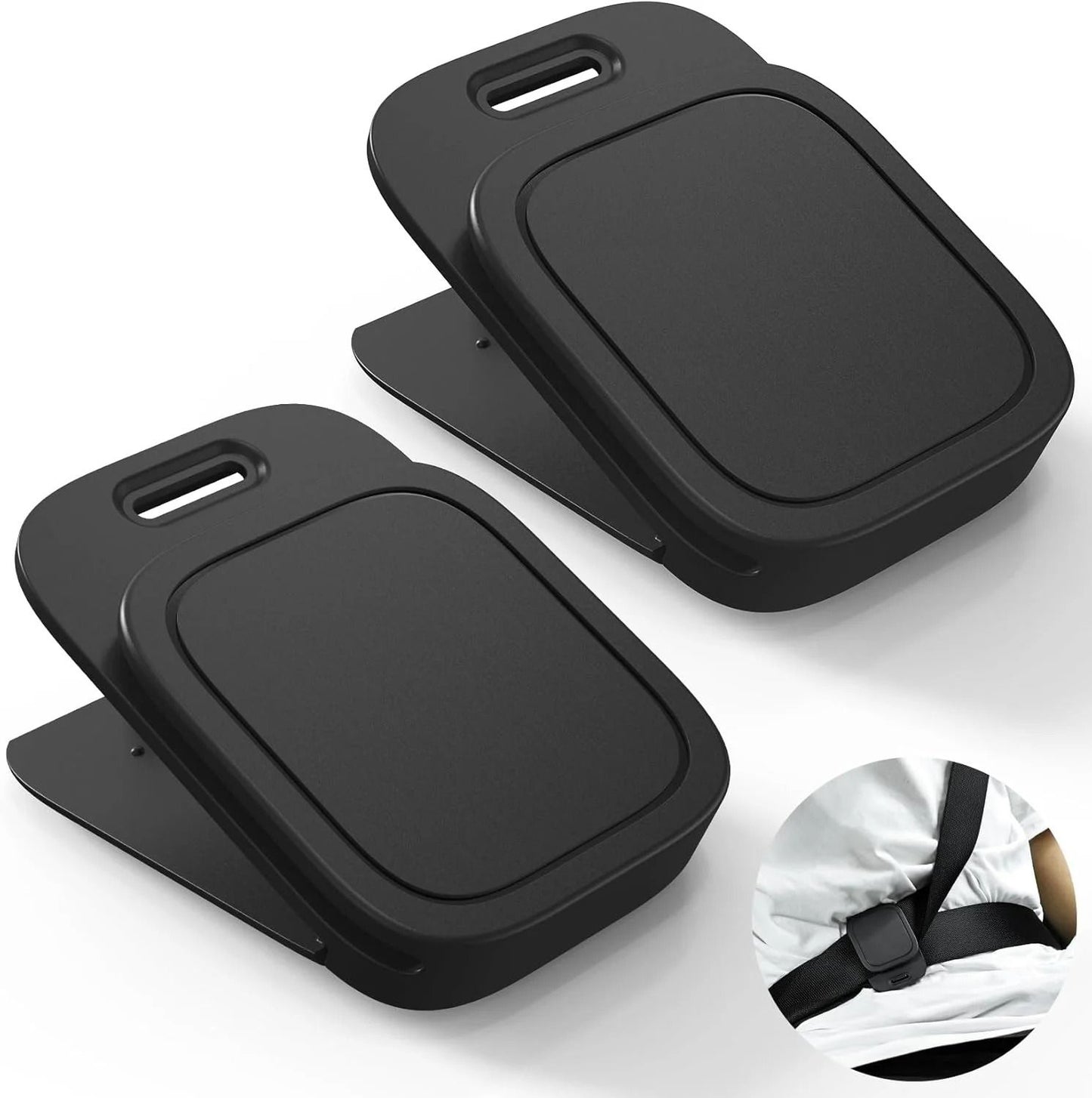 Car Seat Belt Adjuster Stopper Strap Clip Set 2 Pieces