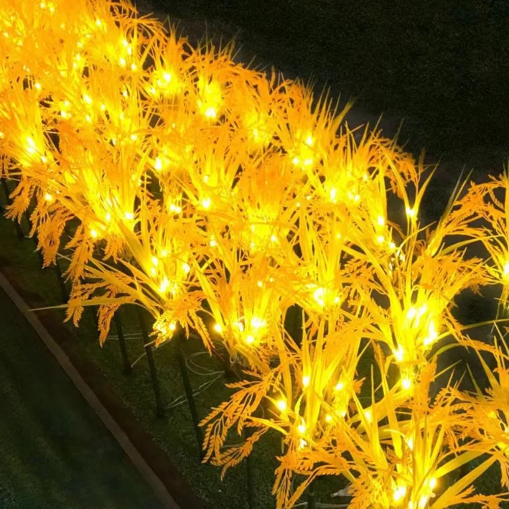 7 Head Solar Wheat Ear Ground Mounted Light 1