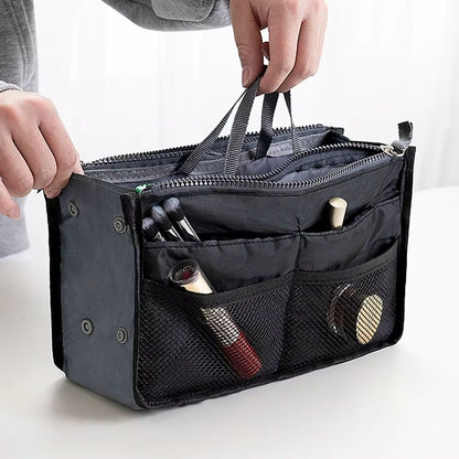 MaxStore Deluxe Travel Makeup Bag  Large Capacity MultiPocket Cosmetic  Toiletry Organizer 1
