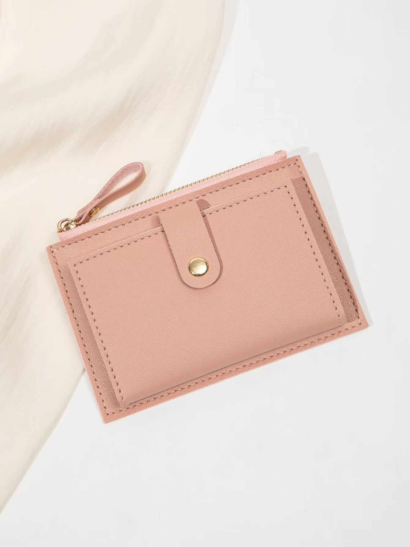 SlimStyle Minimalist Short Card Bag  UltraThin Mini PU Leather Wallet For Women 9