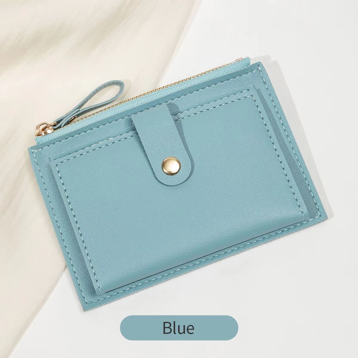 SlimStyle Minimalist Short Card Bag  UltraThin Mini PU Leather Wallet For Women 8