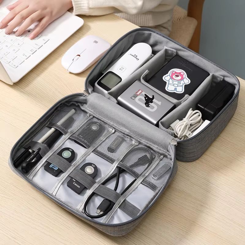 CableGuard Waterproof Tech Organizer Bag  Portable Storage For Chargers USB Cables  Travel Accessor 4