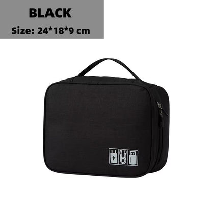 CableGuard Waterproof Tech Organizer Bag  Portable Storage For Chargers USB Cables  Travel Accessor 7
