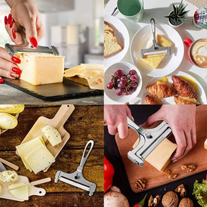 AlumiSlice Adjustable Wire Cheese Slicer  Aluminum Alloy Cutter For Soft  SemiHard Cheeses 5