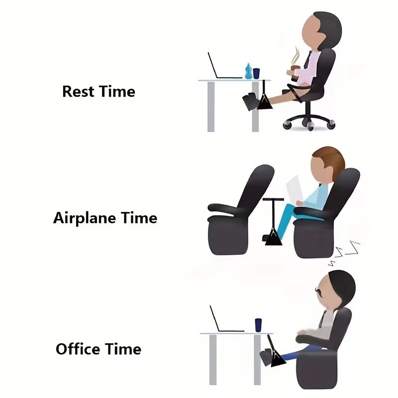 TravelEase Adjustable Strap Airplane Footrest Hammock  Portable Leg Rest For Travel Comfort 2